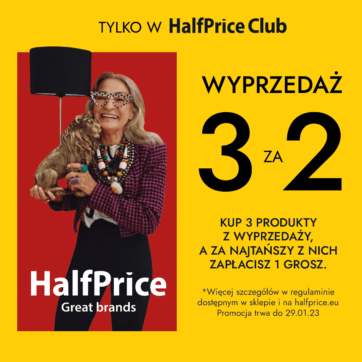 HalfPrice promocja dla klubowiczów 3za2 wyprzedaż